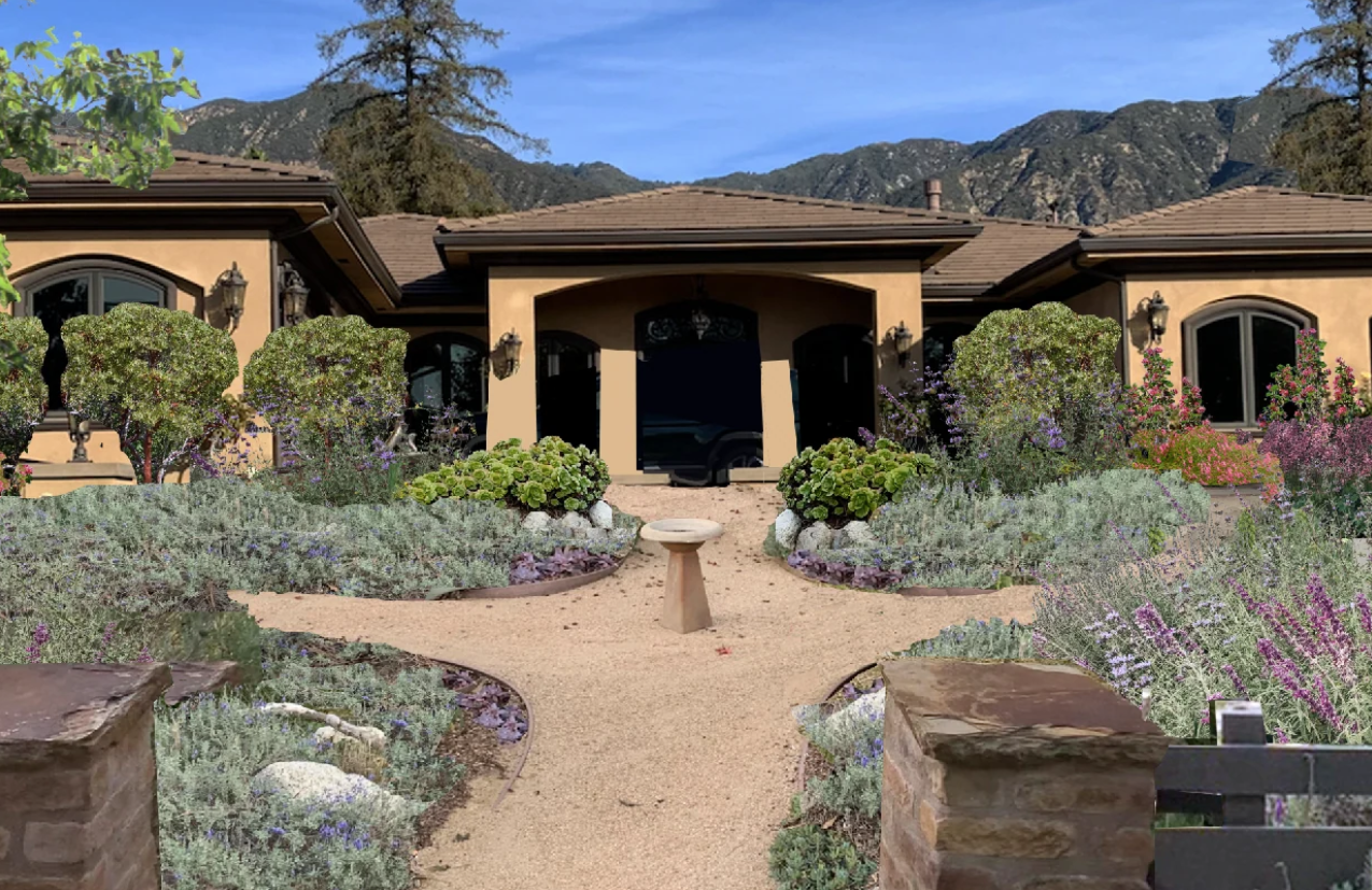Mediterranean Greener Yards landscape design example