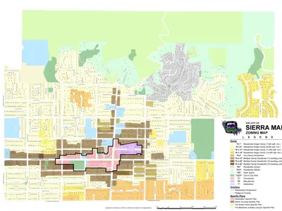 The City of Sierra Madre Zoning Map 2023 Updated