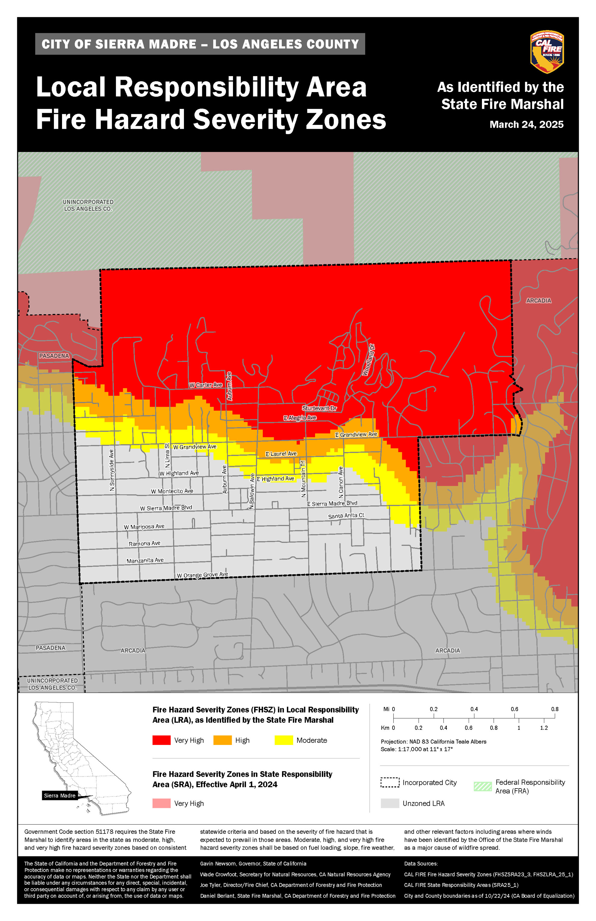 2025 FHSZ Sierra Madre